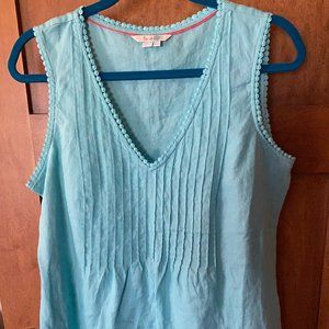 Teal Linen Summer Top